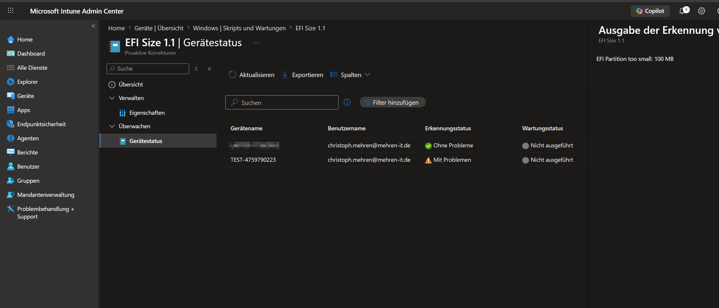 Zu kleine EFI-Partitionen erkennen: Ein einfacher Check für mehr Stabilität bei Windows-Updates