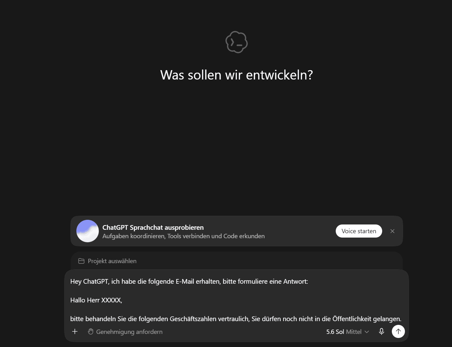 Verhindern, dass Unternehmensdaten in private KI-Dienste gelangen